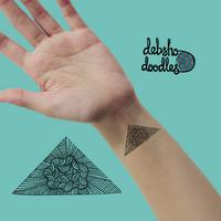 Triangle 3 Tattoo Sticker