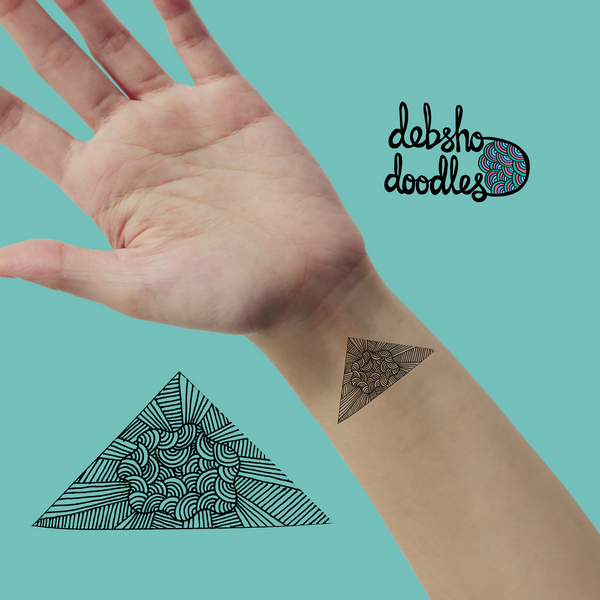 Triangle 3 Tattoo Sticker