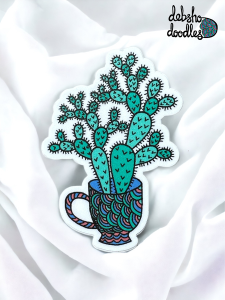 Cactus 1 Vinyl Sticker - Matte Textured