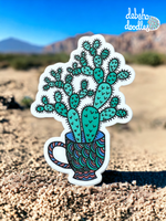Cactus 1 Vinyl Sticker - Matte Textured