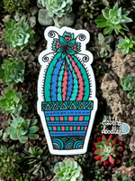 Cactus 3 Vinyl Sticker - Matte Textured