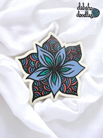 Flower Power Vinyl Sticker - Matte Textured