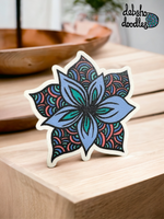 Flower Power Vinyl Sticker - Matte Textured