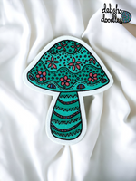Mushroom Vinyl Sticker - Matte Textured