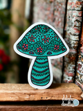 Mushroom Vinyl Sticker - Matte Textured