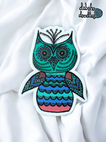 Owl Vinyl Sticker - Matte Textured