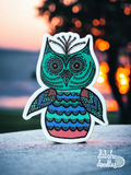 Owl Vinyl Sticker - Matte Textured