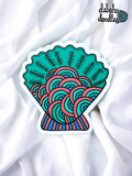 Seashell Vinyl Sticker - Matte Textured