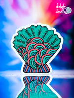 Seashell Vinyl Sticker - Matte Textured