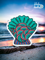 Seashell Vinyl Sticker - Matte Textured