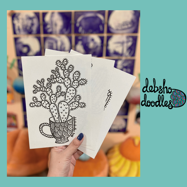 Cactus Trio bundle (monochrome)