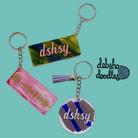 Customisable Acrylic Keychain (round)