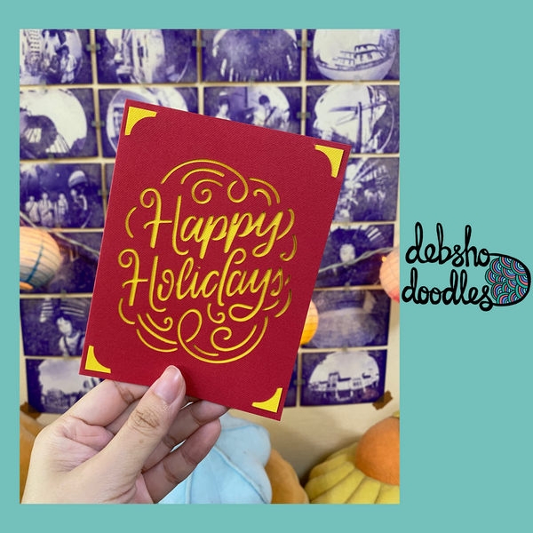 Quirky Greeting Card: Happy Holidays