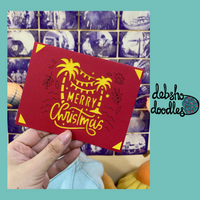 Quirky Greeting Card: Tropical Christmas