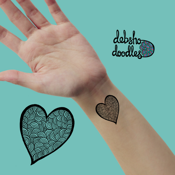 Heart Tattoo Sticker