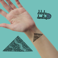 Triangle 5 Tattoo Sticker