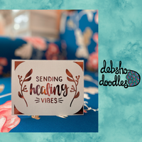 Quirky Greeting Card: Sending Healing Vibes