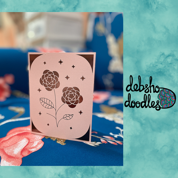 Quirky Greeting Card: Flower Power