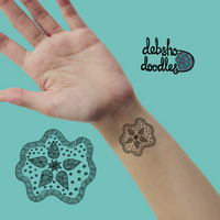 Flower Tattoo Sticker