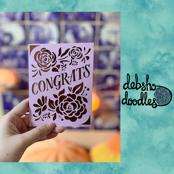 Quirky Greeting Card: Congrats
