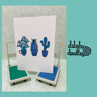 Cactus Trio (coloured)
