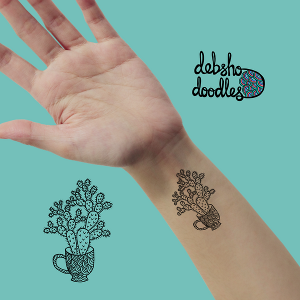 Cactus 1 Tattoo Sticker