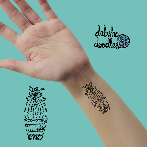 Cactus 3 Tattoo Sticker